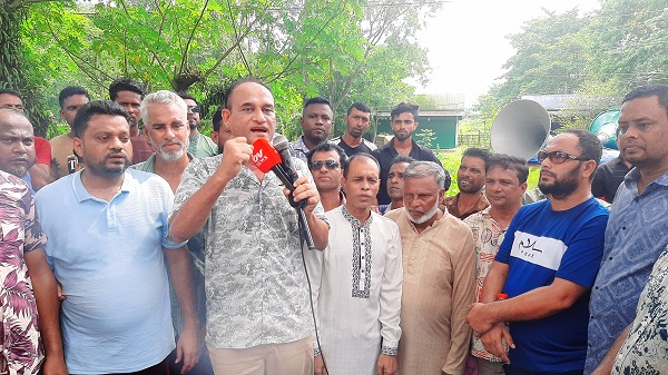 এমএ মান্নানের শাস্তির দাবিতে শান্তিগঞ্জে বিএনপির অবস্থান কর্মসূচী