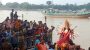 ছাতকে প্রতিমা বিসর্জনের মধ্য দিয়ে শেষ হলো দুর্গাপূজা