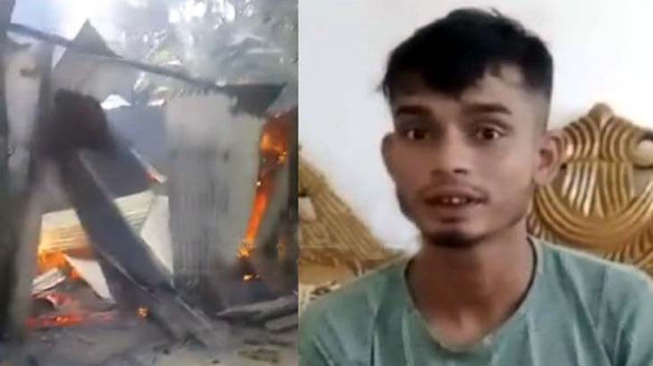 জগন্নাথপুরে প্রতিপক্ষকে ফাঁসাতে ঘরে আগুন
