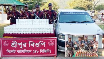 সিলেটে ৬৩ লাখ টাকার চোরাই পণ্য জব্দ