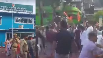 আগরতলায় বাংলাদেশের পতাকা অবমাননার প্রতিবাদে সিলেটে বিক্ষোভের ডাক