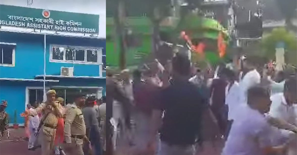 আগরতলায় বাংলাদেশের পতাকা অবমাননার প্রতিবাদে সিলেটে বিক্ষোভের ডাক