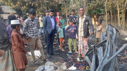সুনামগঞ্জের শান্তিগঞ্জে অগ্নিকাণ্ড, ৩ পরিবার নিঃস্ব