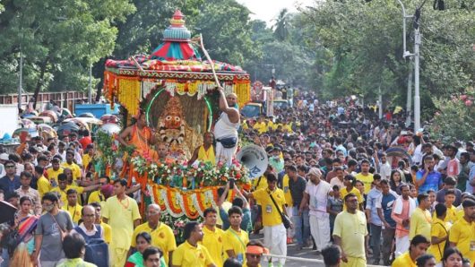 উল্টো রথের মধ্য দিয়ে শেষ হলো রথযাত্রা উৎসব