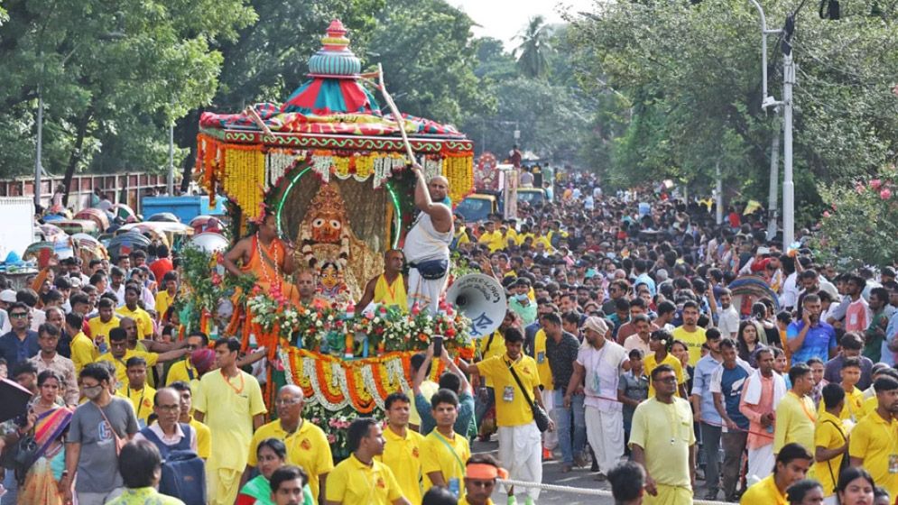 উল্টো রথের মধ্য দিয়ে শেষ হলো রথযাত্রা উৎসব